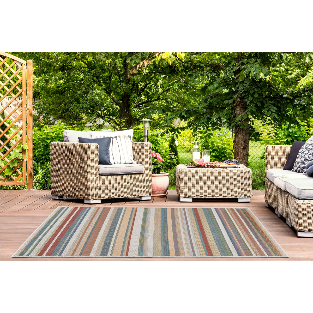 andiamo Teppich Sedona 80x150 cm Streifen multi Bild 2