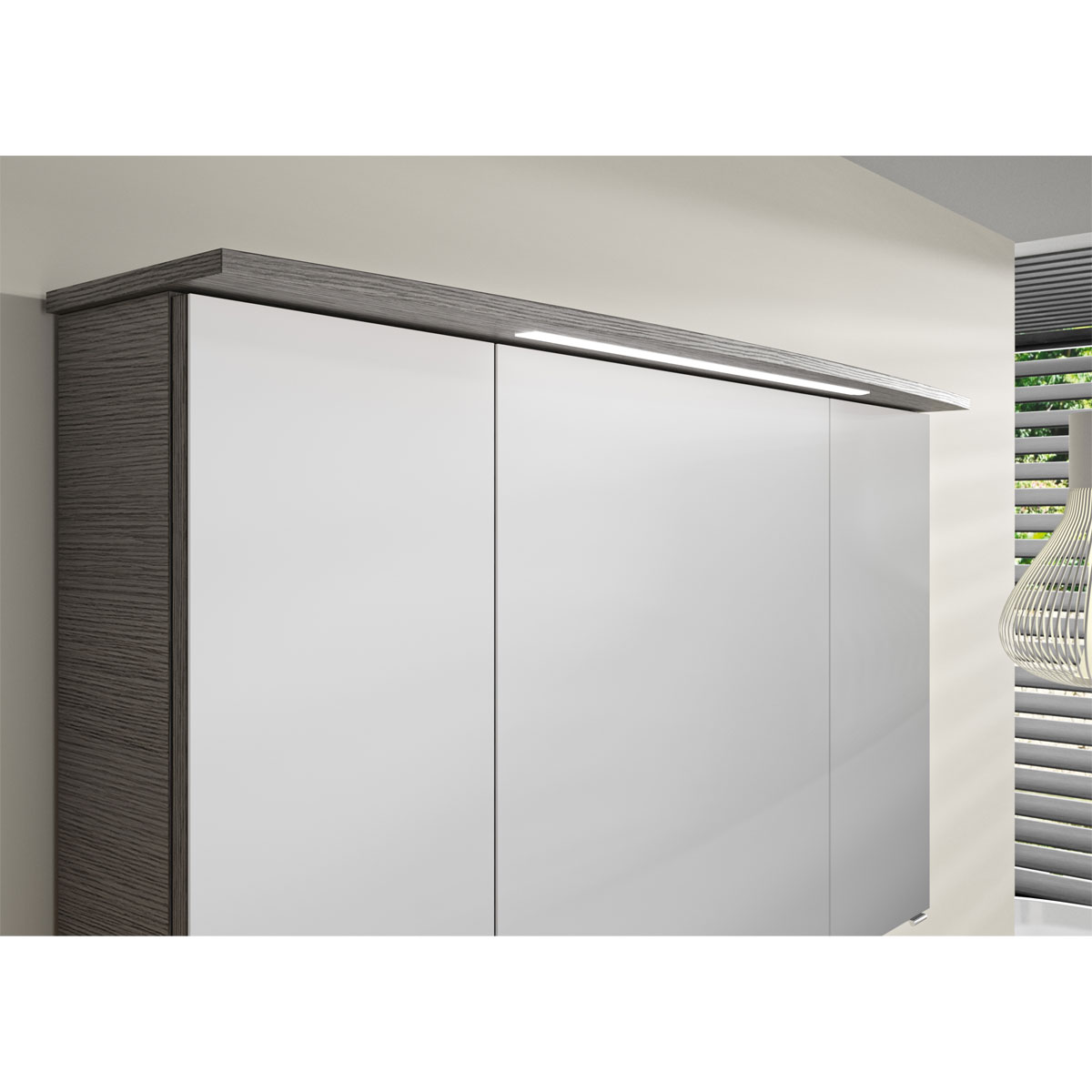 Pelipal LED-Kranzbeleuchtung Asti grau 142 x 1,6 x 26,5 cm Bild 2