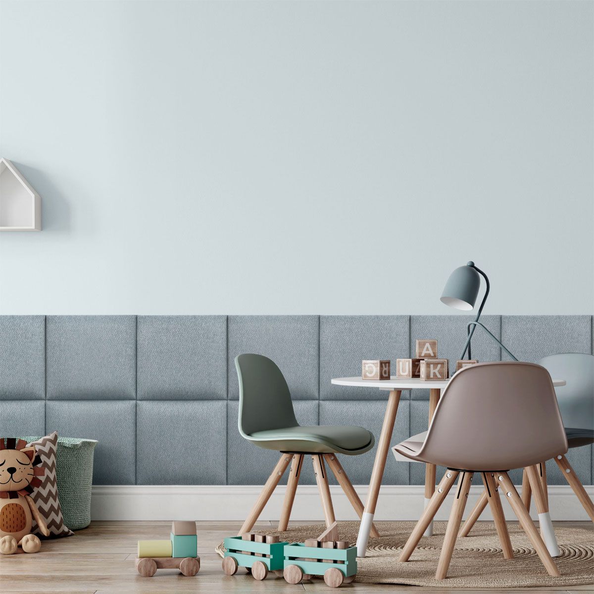 Mollis Polsterpaneele blau 30 x 30 cm Bild 2