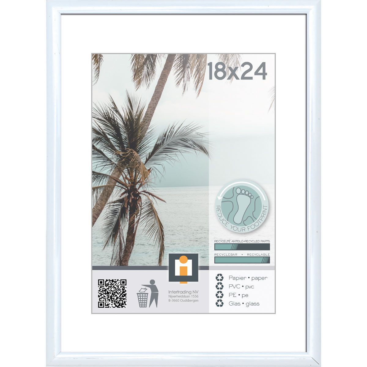 Bilderrahmen Kyoto 18x24 cm weiß