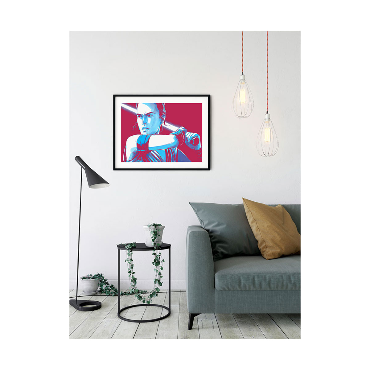 Komar  Wandbild Star Wars Faces Rey 50x40 cm Bild 5