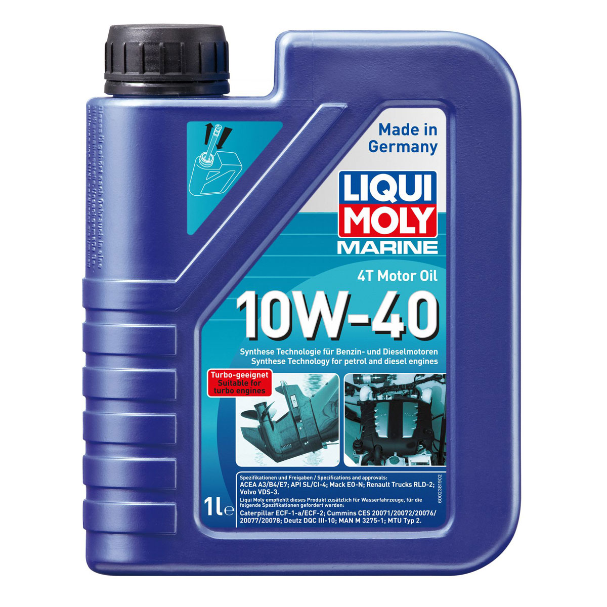 Liqui Moly Motor-Öl Marine 4T 10W-40 1 L