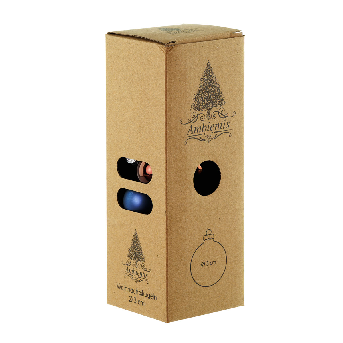 Ambientis Glaskugeln 3 cm braun blau Mix Bild 2