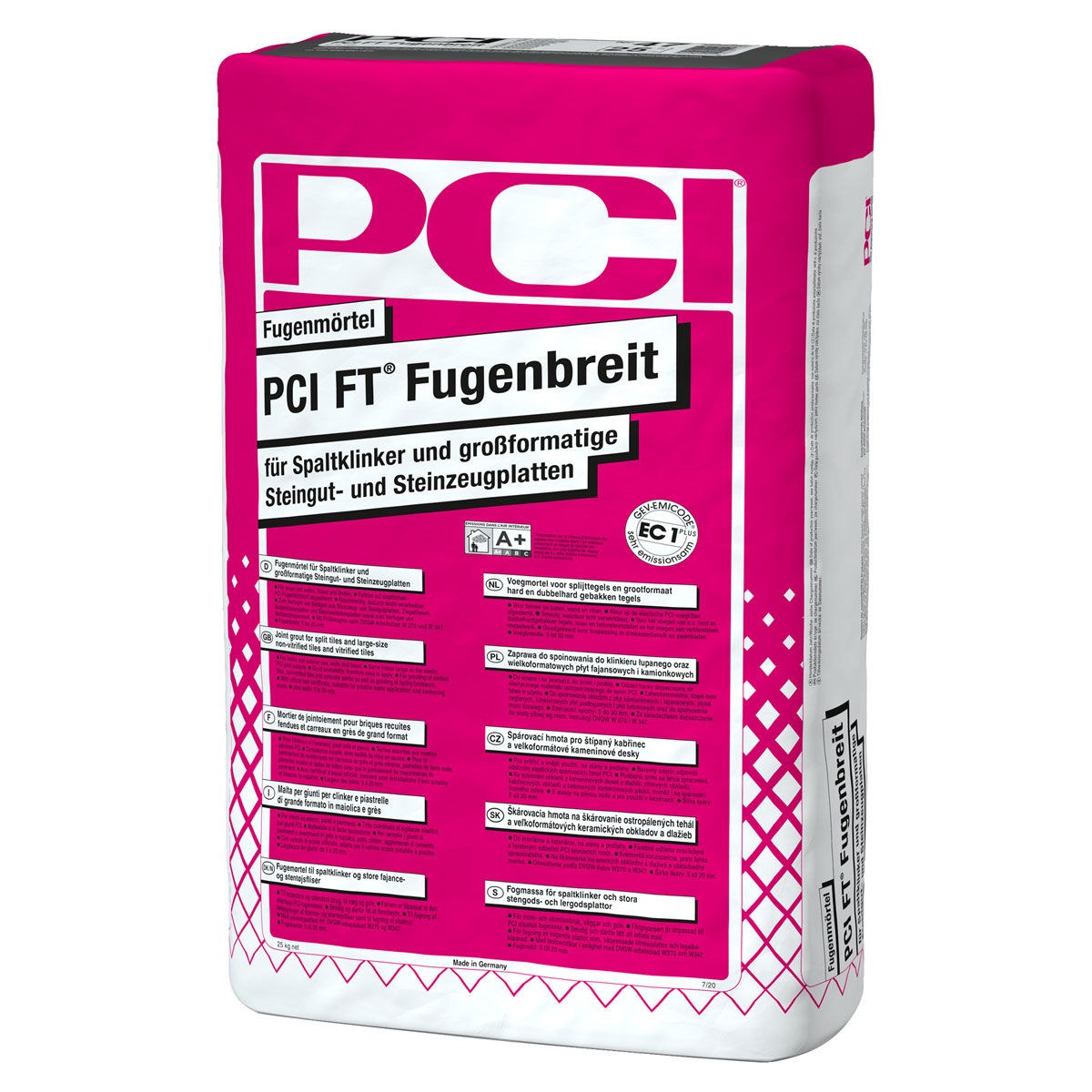 Fugenmörtel-Fugenbreit 25 kg zementgrau