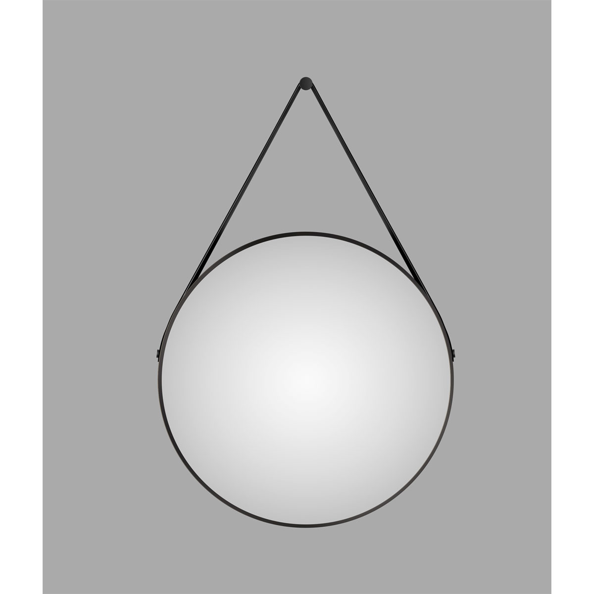 DSK  Design Spiegel Silver Coiffeur Black Dm 80 cm