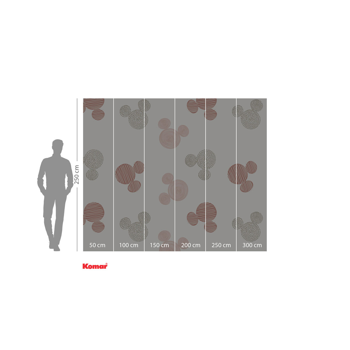 Komar  Vlies Fototapete Mickey´s Cuties 300x250 cm Bild 3