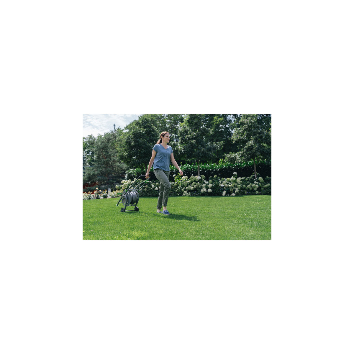 GEKA  Schlauchwagen Stahl pulverbeschichtet Bild 12