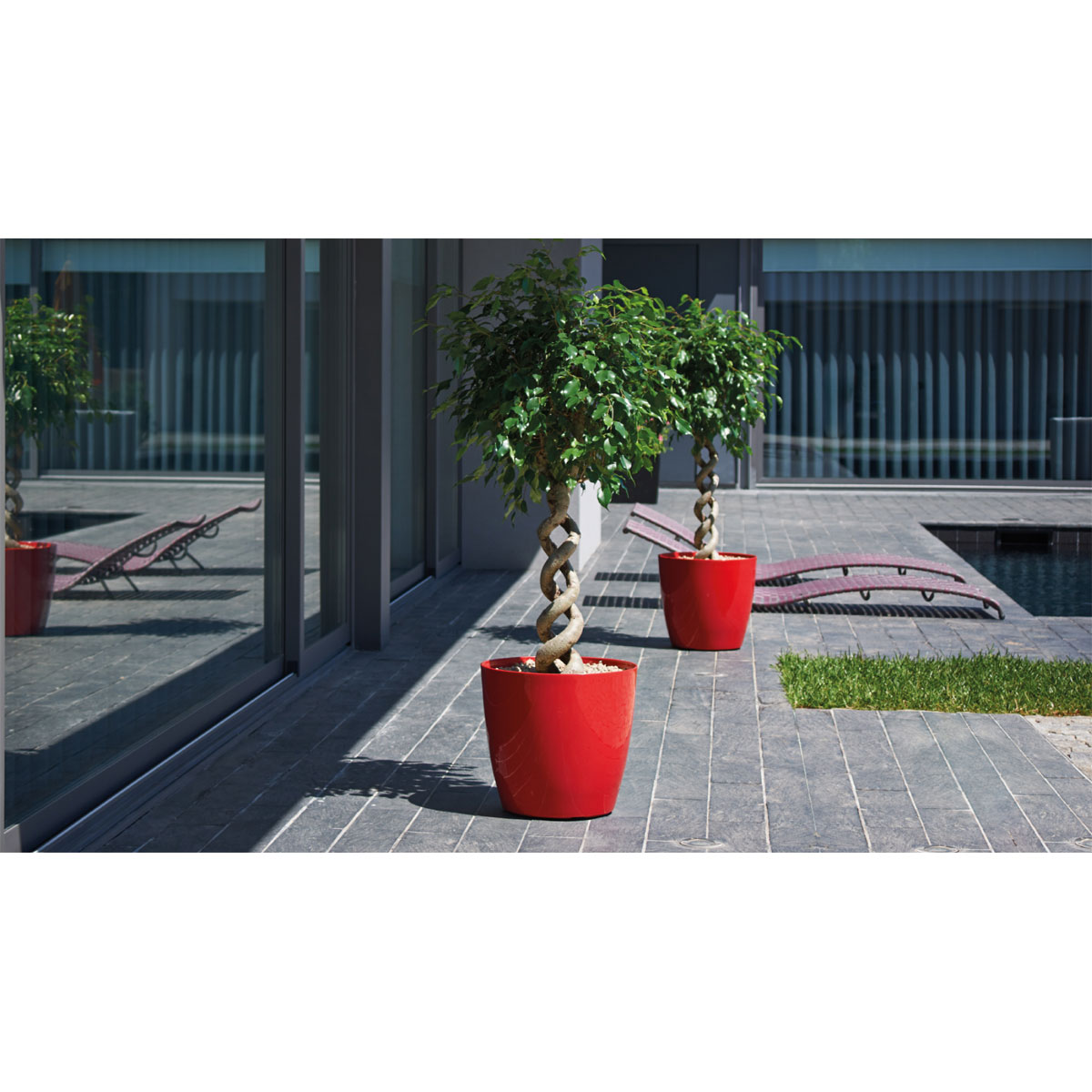 Übertopf San Remo Pot 30 cm anthrazit Bild 4