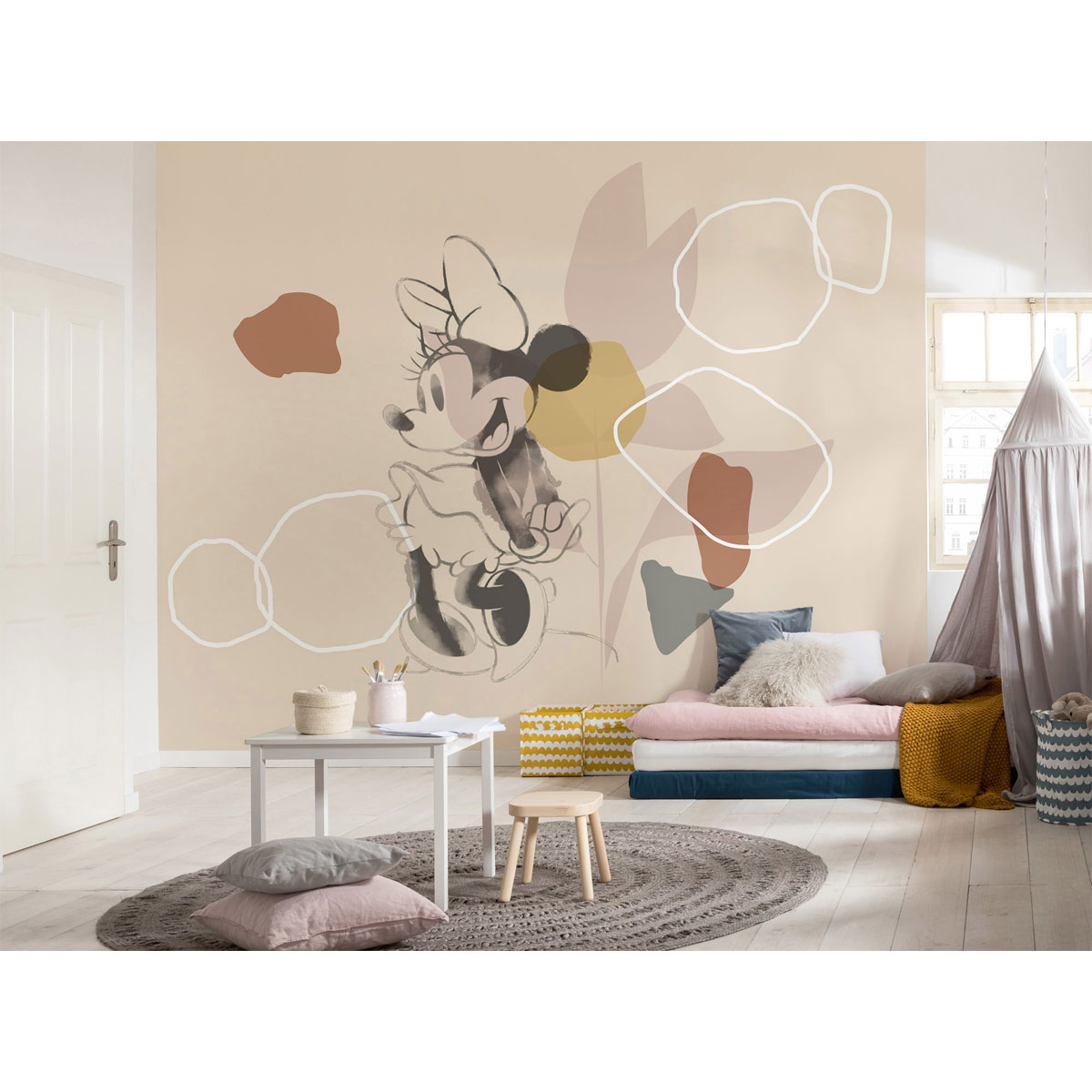 Komar  Vlies Fototapete Minnie Soft Shapes 350x280 cm