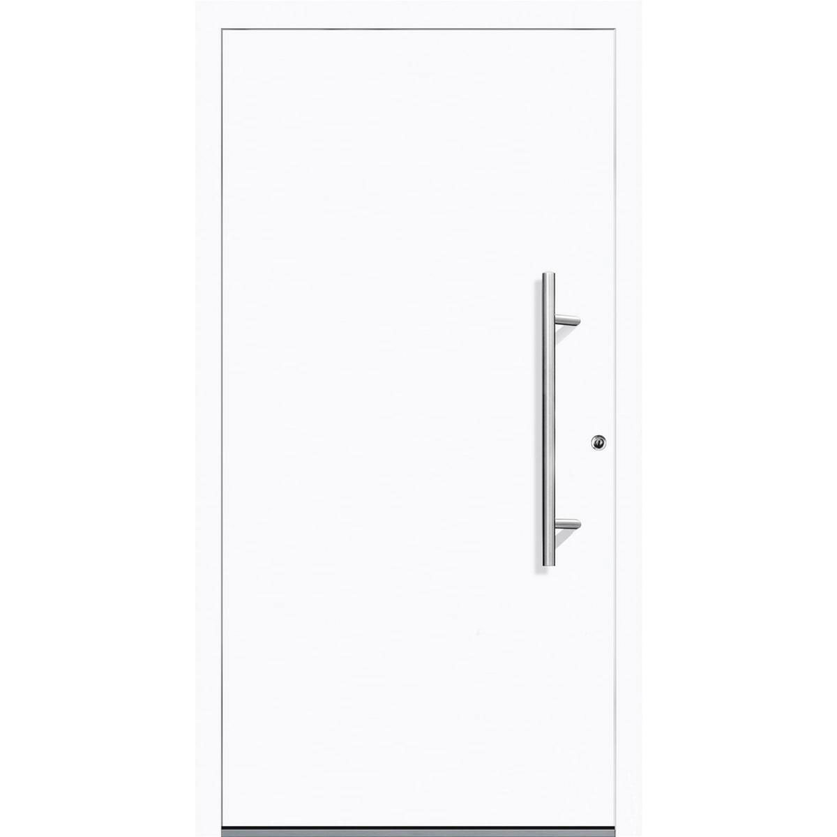 Aluminium Sicherheits-Haustür Latina Exklusiv 75 mm weiß 110 x 210 cm Anschlag rechts inkl Griffset Bild 1