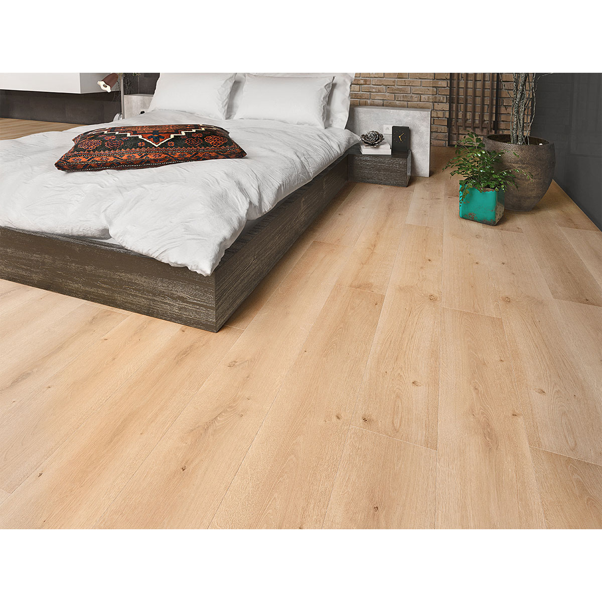 Specht Landhausdiele Deluxe AQUA Eiche natur 128,5 x 19,2 cm Bild 2