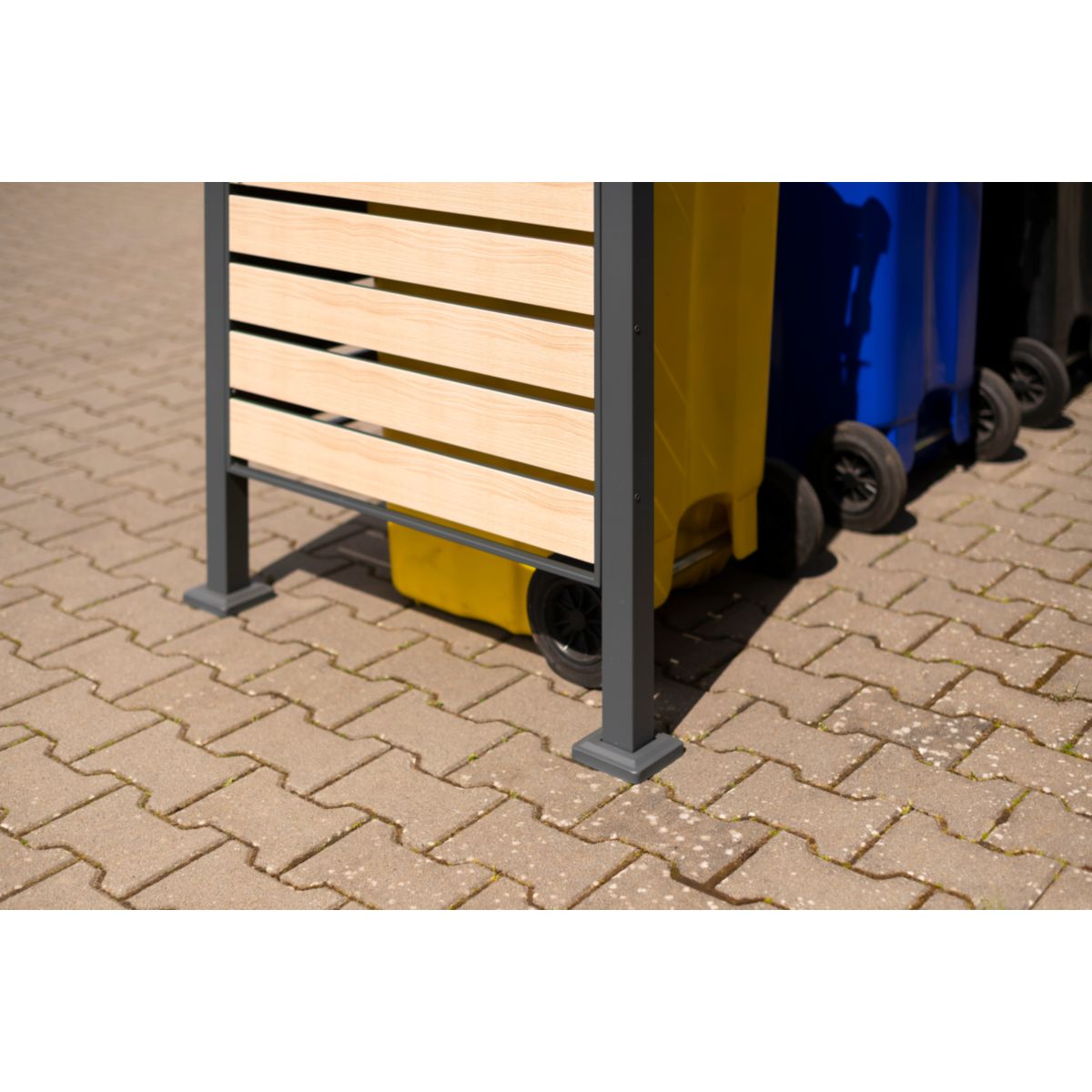 Westmann Mülltonnenverkleidung Planum 4x 240 L 1er Box 90x330x120 cm Bild 7