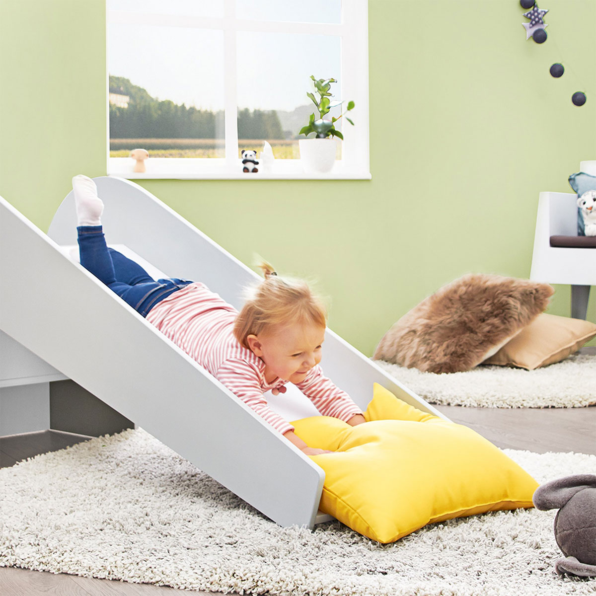 Pinolino Indoor-Rutsche Lotta grau/weiß Bild 5