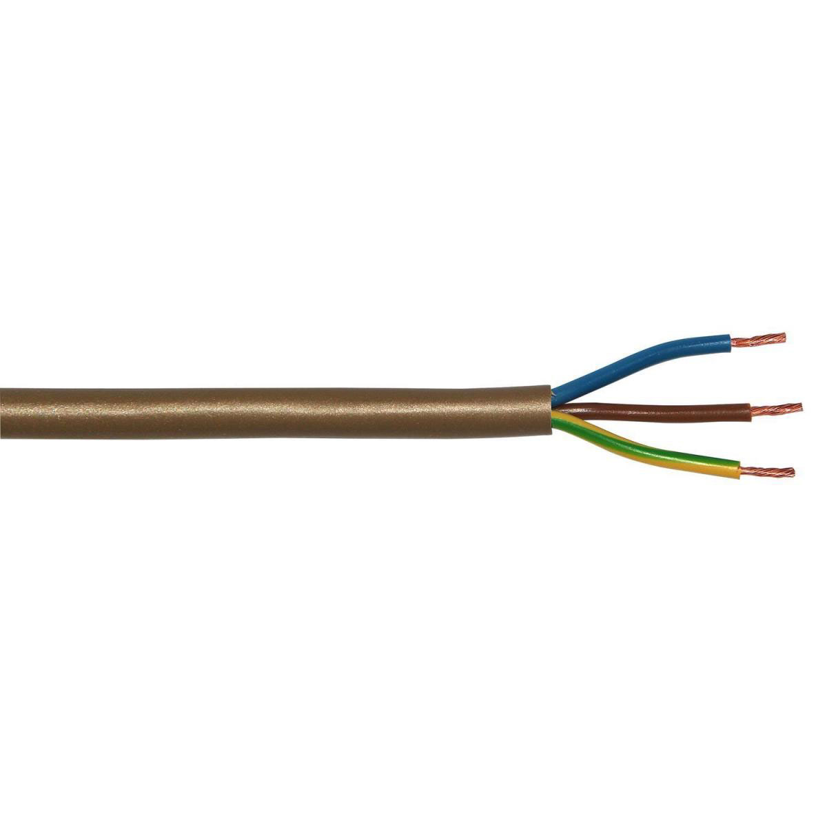 Schlauchleitung H03VV-F 3G0,75 gold 5 m