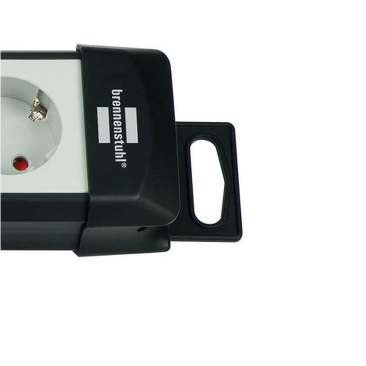 Brennenstuhl Steckdosenleiste Premium-Line 6-fach3 Schalter 3 m Kabel grau Bild 2