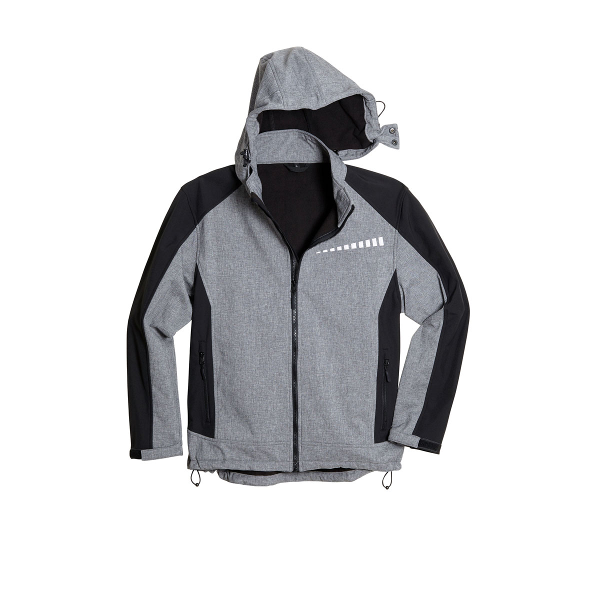 Scheibler  Hoody Professional Softshell dunkelgrau meliert/schwarz Größe S