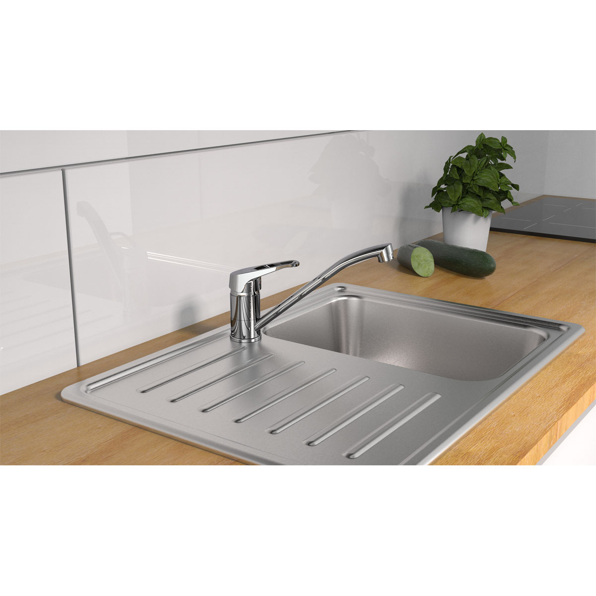 Schütte Spültischarmatur Tassoni Niederdruck schwenkbar Bild 2