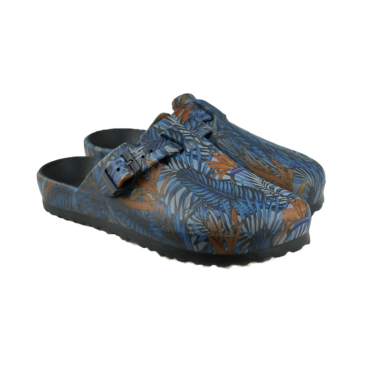 Scheibler Damen Clog Bentelo braun gemustert Größe 36/37