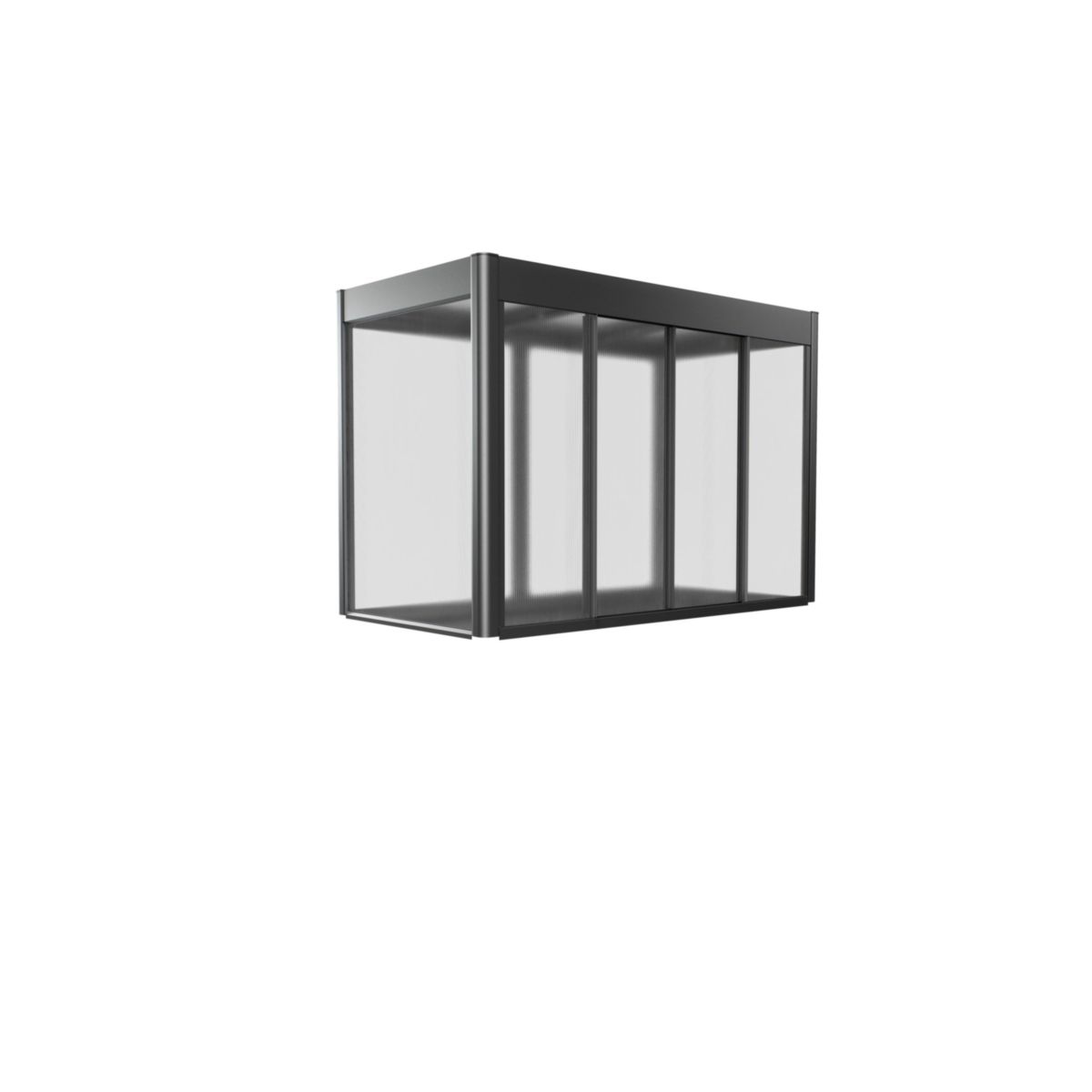 Biohort Gewächshaus Aufsatz Florentina 202 x 103 x 136 cm dunkelgrau