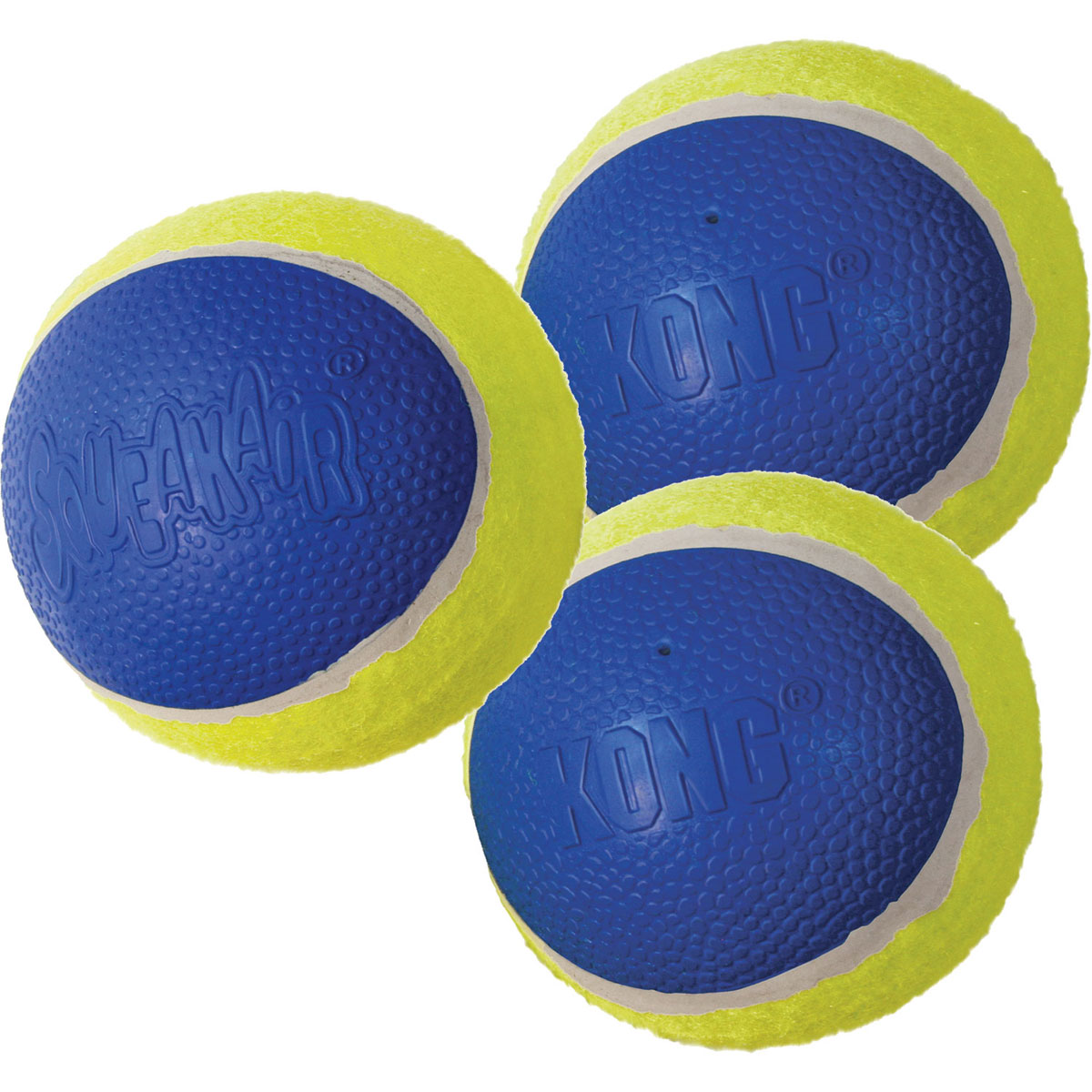 KONG Hundespielzeug Squeakair Ultra Balls Durchmesser 7 cm 3 Stück