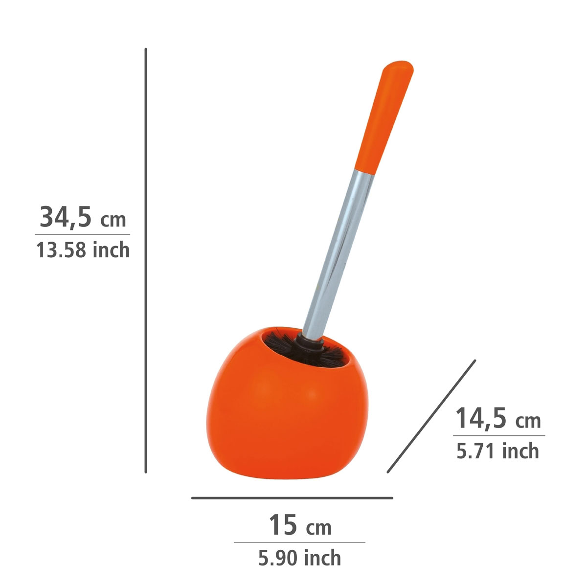 Wenko  WC-Garnitur Polaris Orange Keramik aus hochwertiger Keramik Bild 4