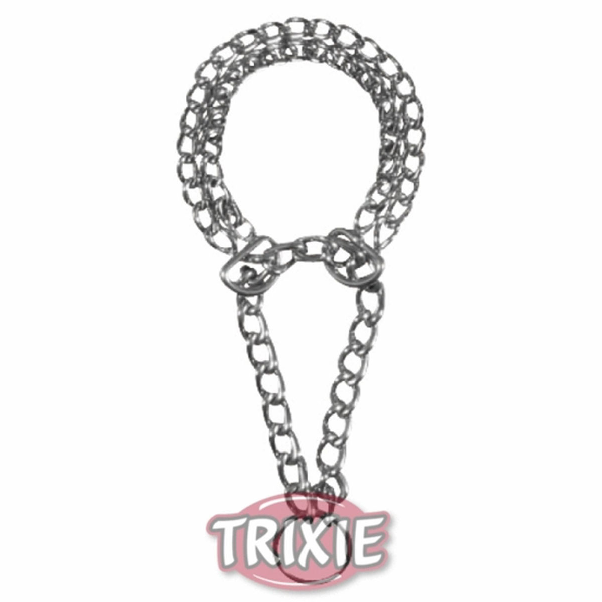 Trixie  Zug-Stopp-Kettenhalsband 2reihig 55 cm/2 mm