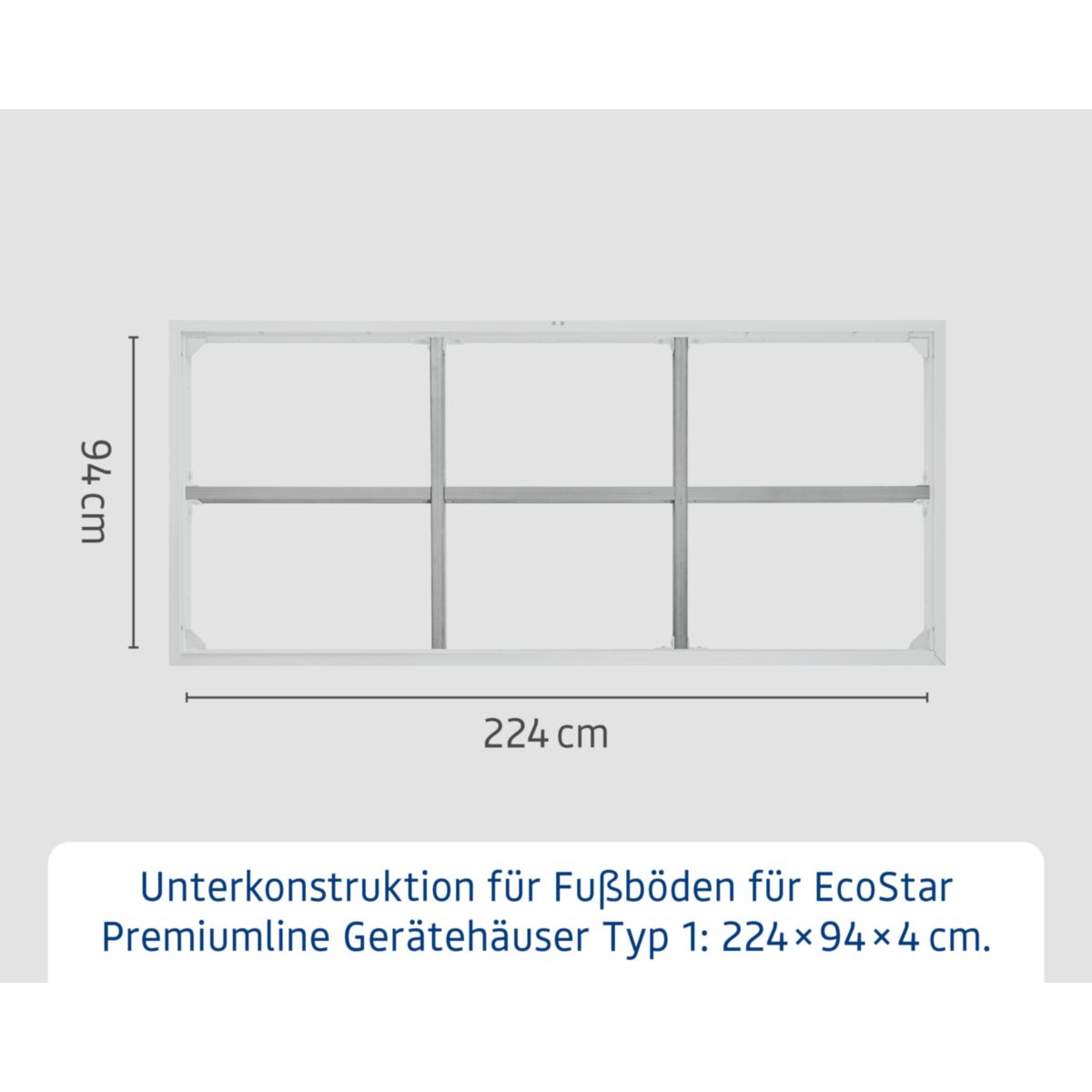 EcoStar  Aluminium-Unterkonstruktion für Fußböden GH2 Typ1 Bild 5