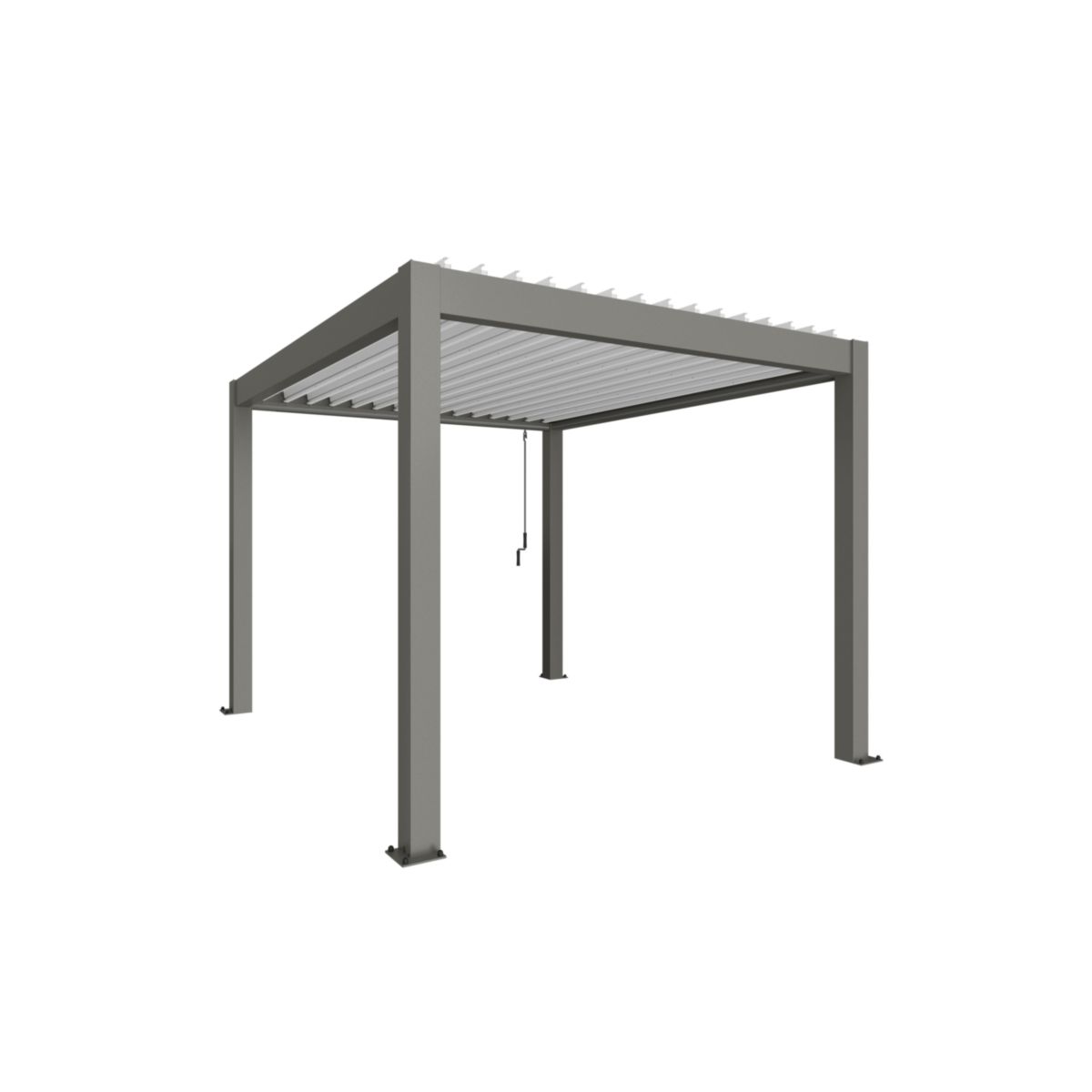 Biohort Pergola 312 x 367,5 x 264 cm quarzgrau/weiss