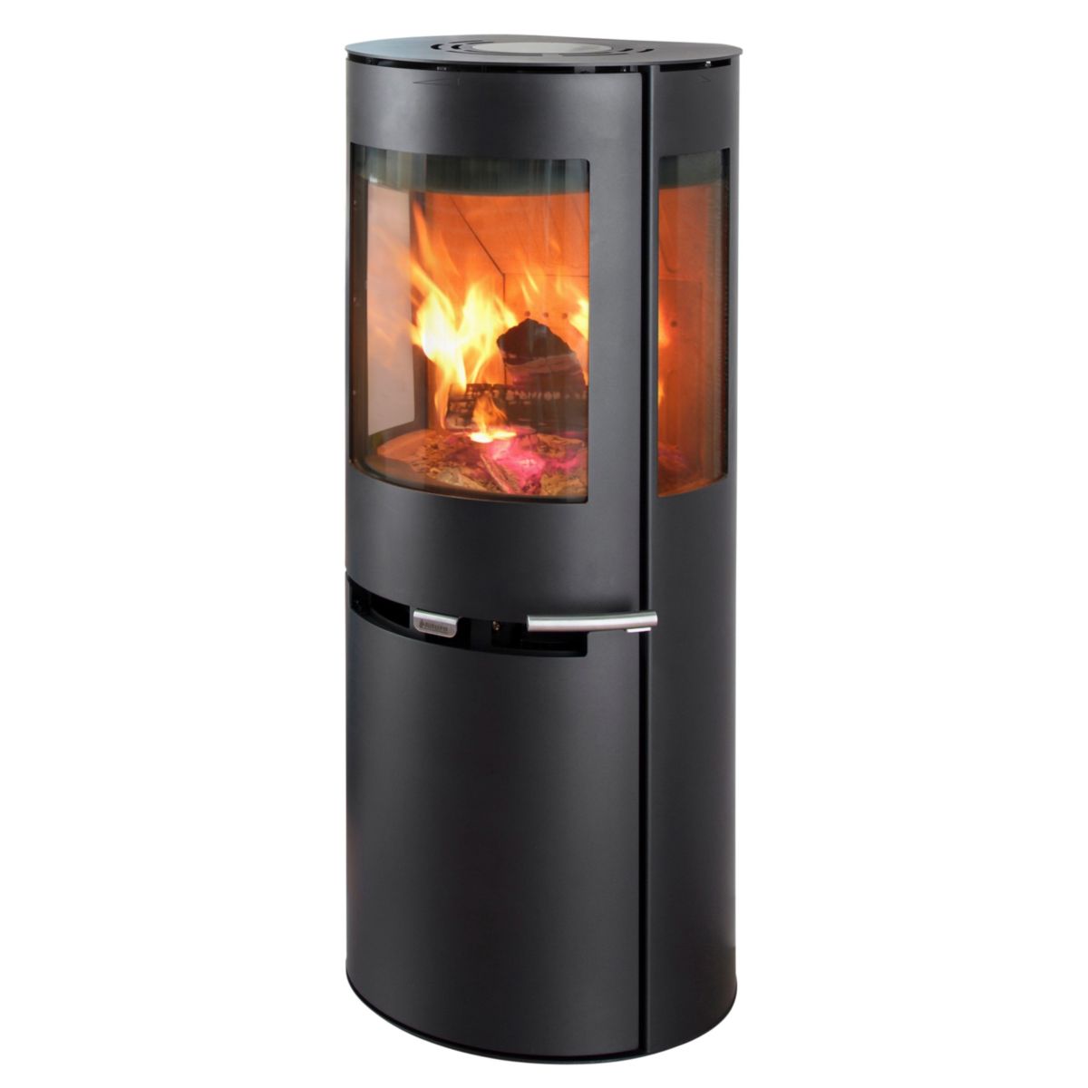 Kaminofen Aduro 9.5 mit Aduro Tronic, Seitenscheiben, Schwarz