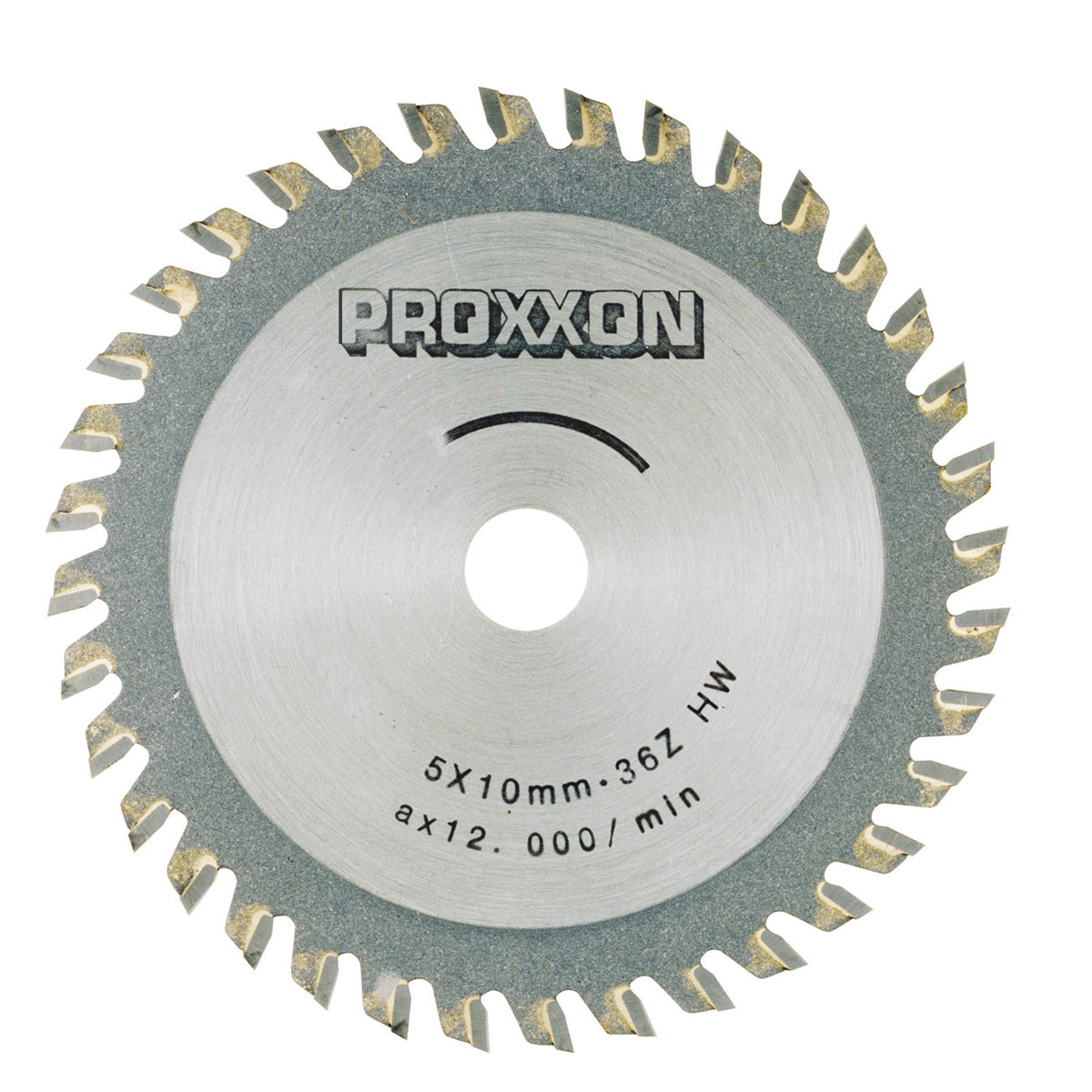 Proxxon Micromot Kreissägeblatt HM-bestückt Durchmesser 80 x 1,6 x 10 mm 36 Zähne