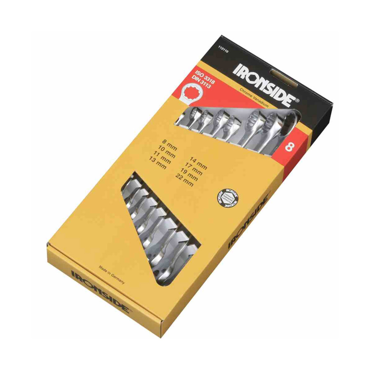 Ironside Ring-Maulschlüssel-Satz 8-teilig