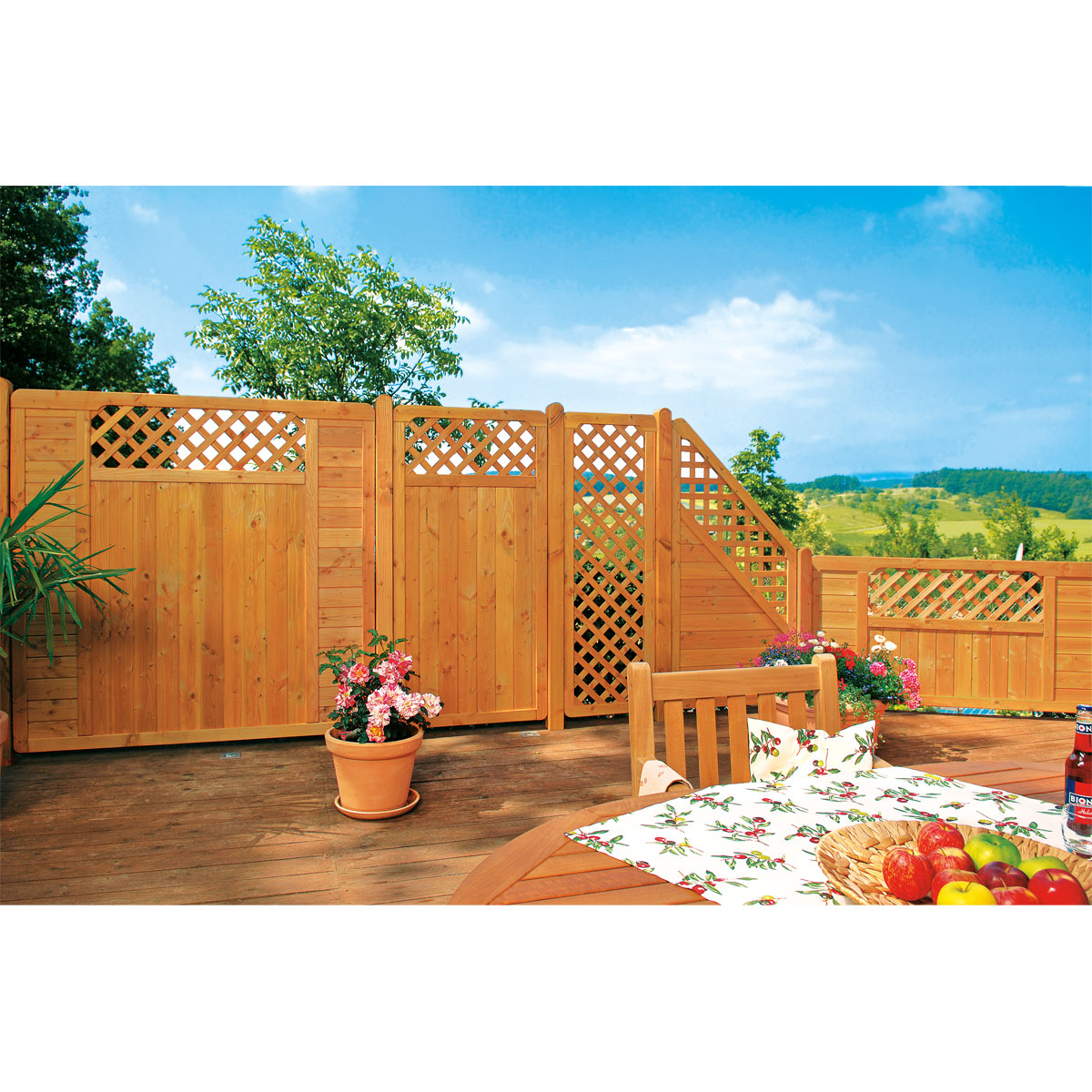 Zaunserie Mainau Anschluss links 90 x 180/95 cm Bild 2