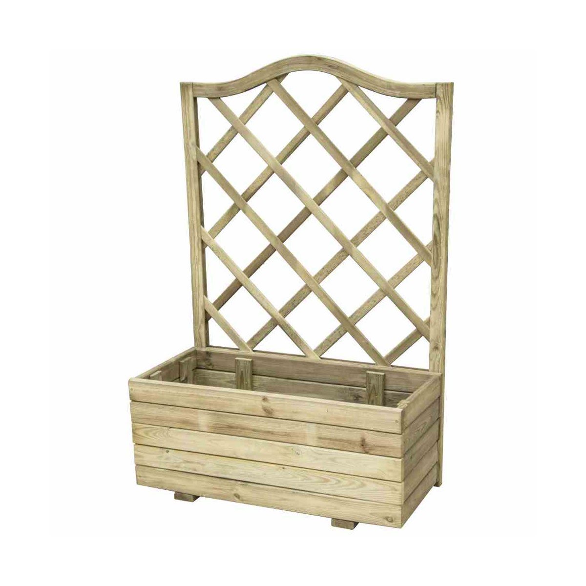Siena Garden Pflanzkasten mit Rankgitter 40 x 80 x 120 cm Kiefernholz Bild 1