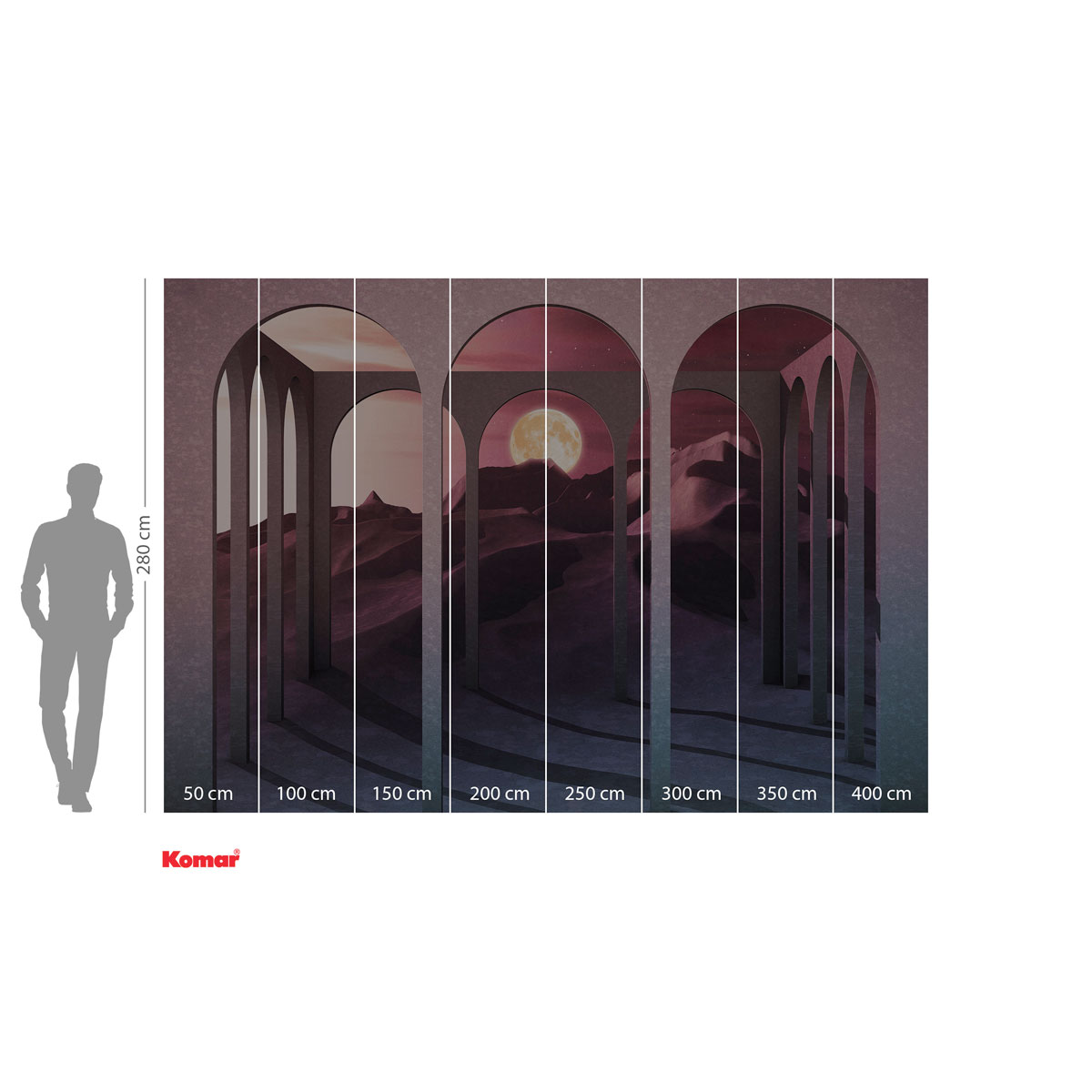 Komar  Vlies Fototapete Sands Of Time 400x280 cm Bild 3