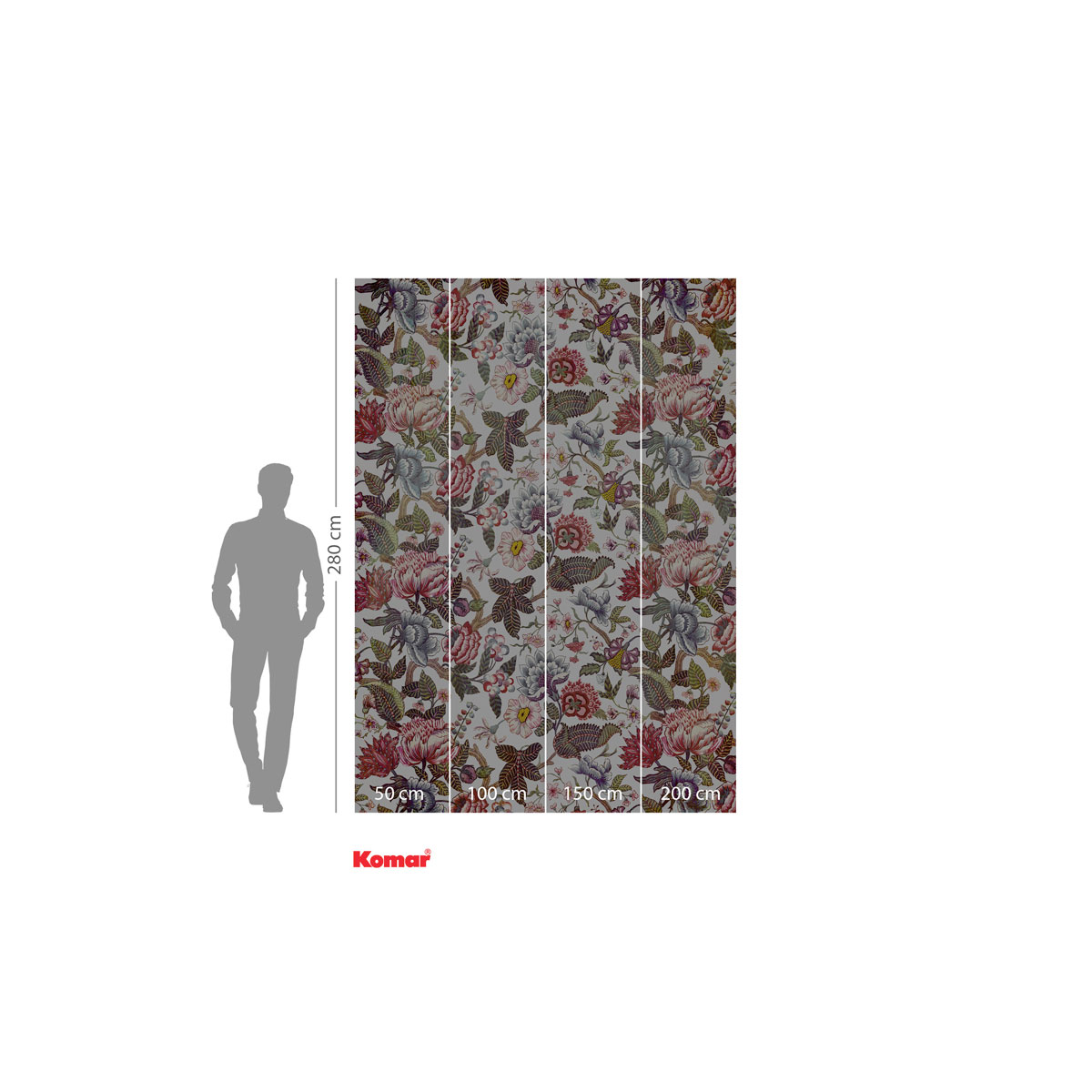 Komar  Vlies Fototapete Fleurs de Rêve 200x280 cm Bild 3