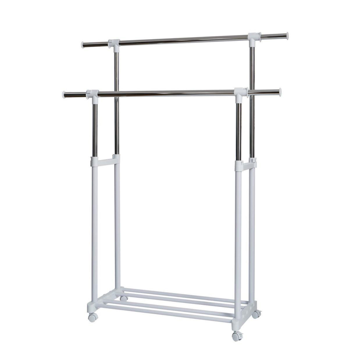 Roll-Kleiderständer XXL 90-134 x 44 x 95-169 cm