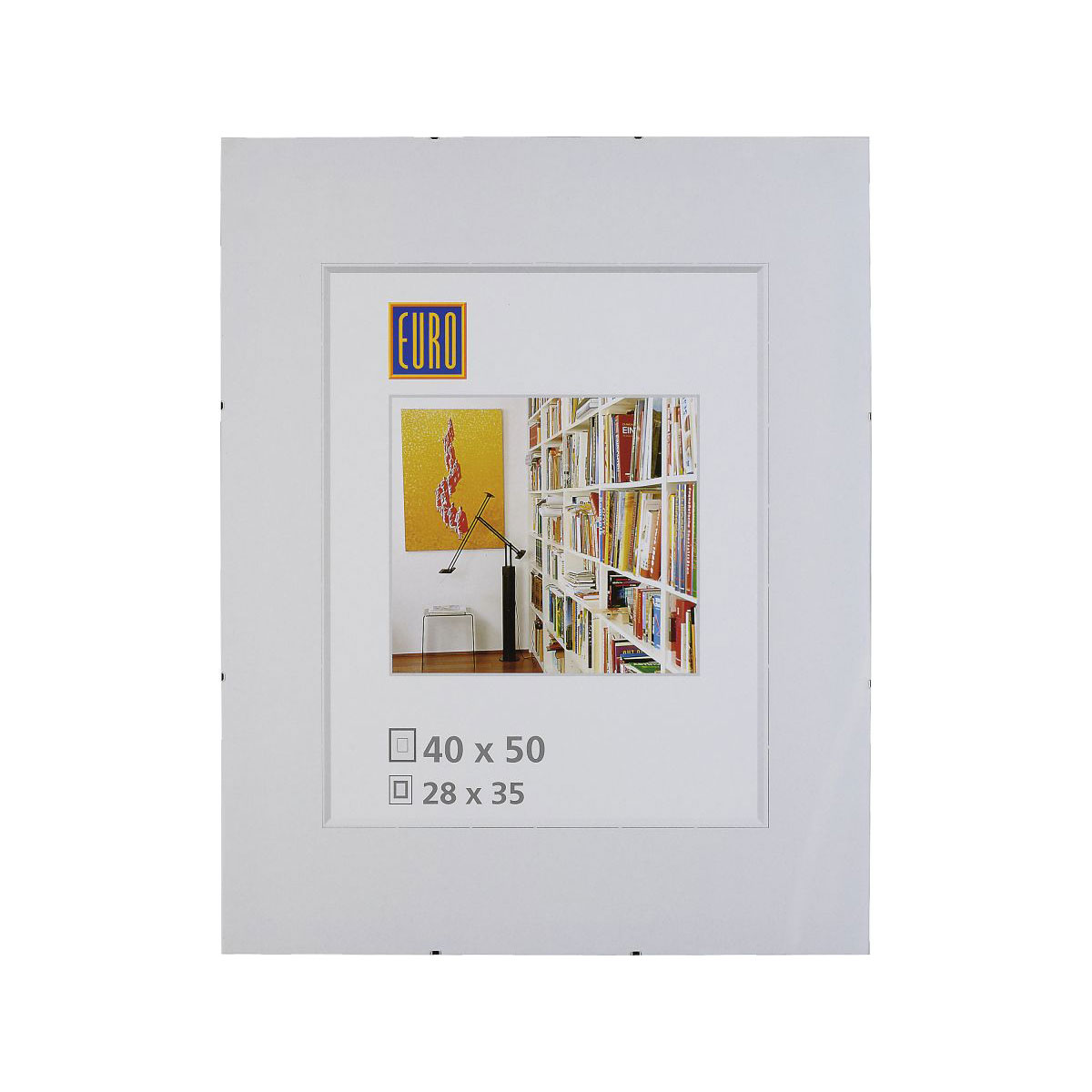 Bilderrahmen 40 x 50 cm weiß rahmenlos