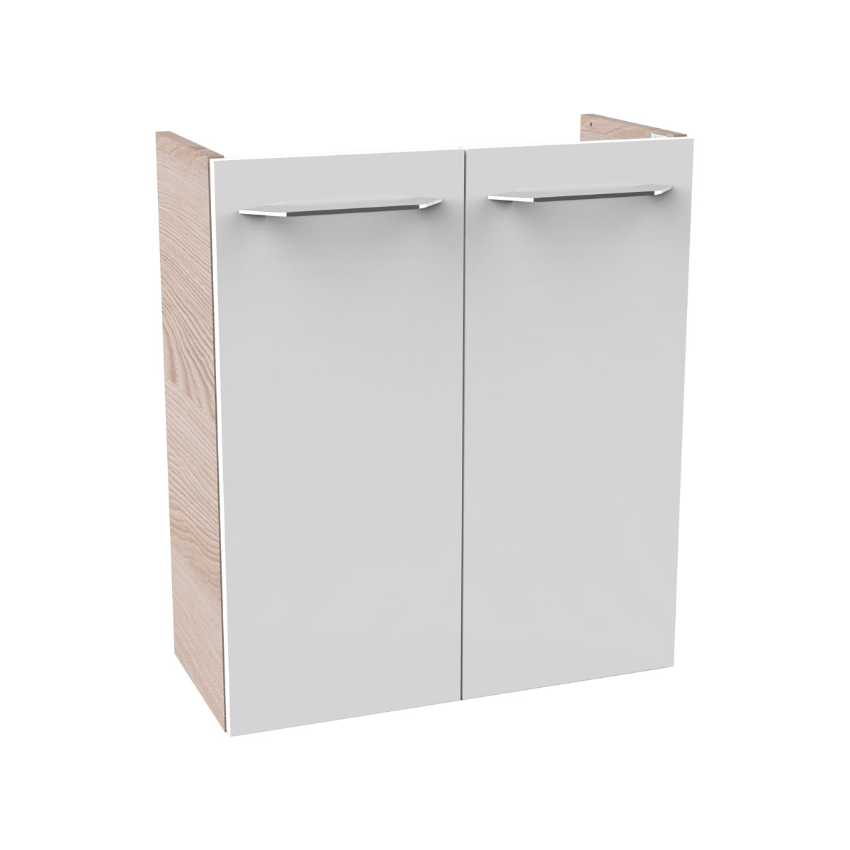 Fackelmann  Gäste-WC Waschtischunterschrank SBC 520 x 600 x 243 mm Alaska-Esche/Weiß