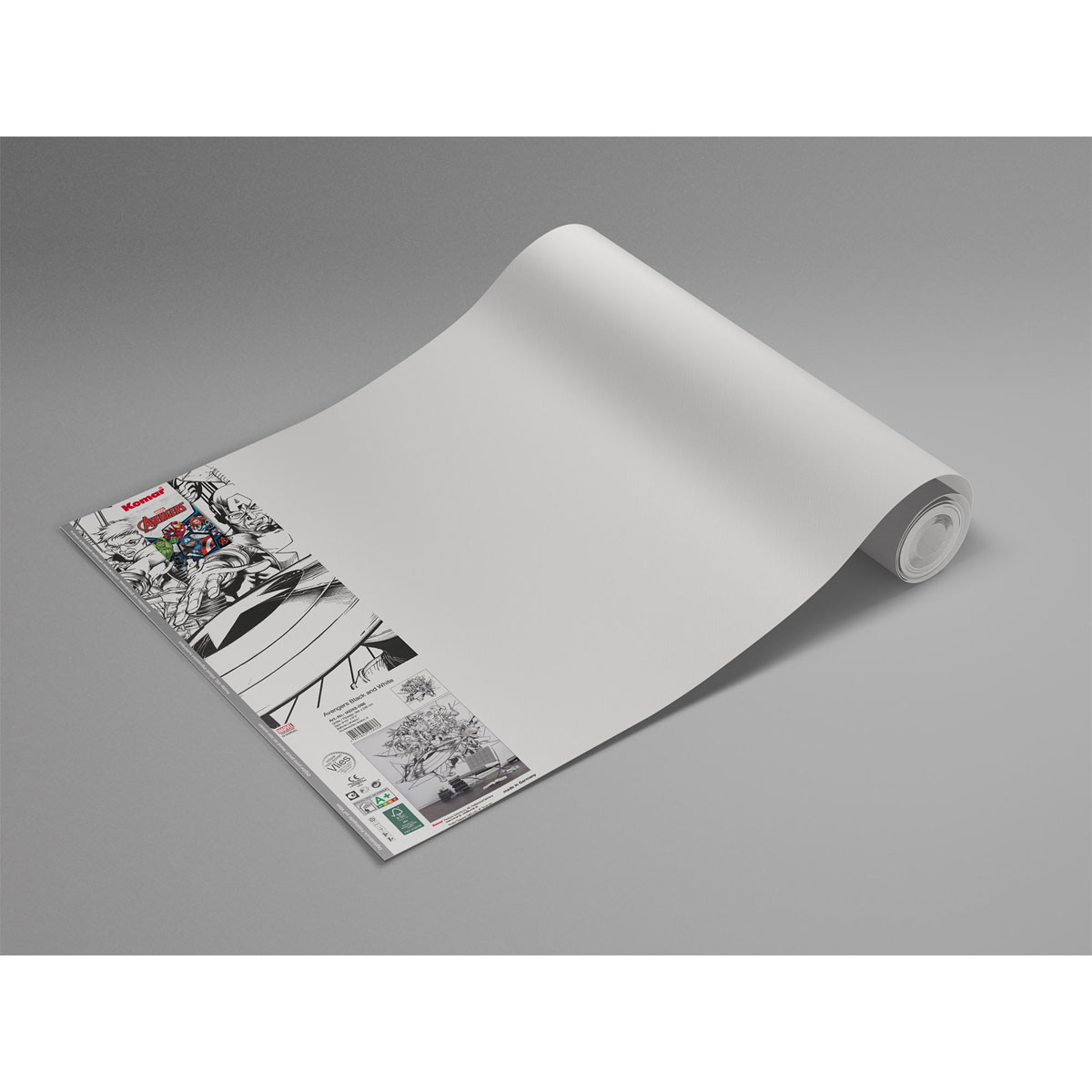 Komar  Vlies Fototapete Avengers Black and White 300x280 cm Bild 4