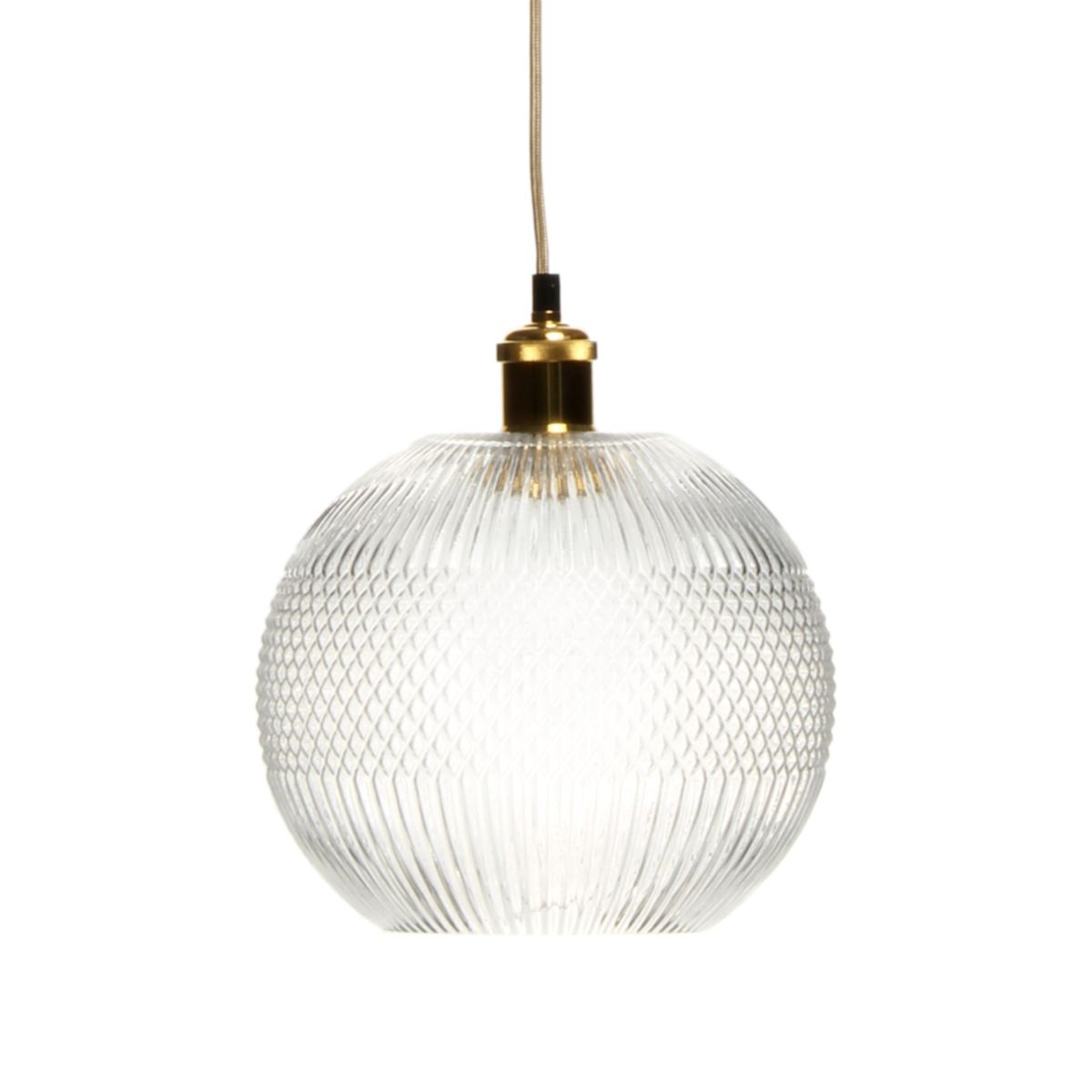 Hängelampe Neptun klar grau