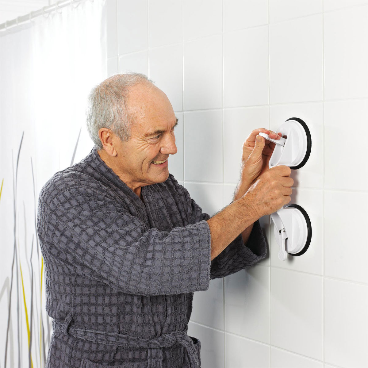 Ridder  Reisesauggriff mit 2 Saugern 32 cm weiß Bild 2