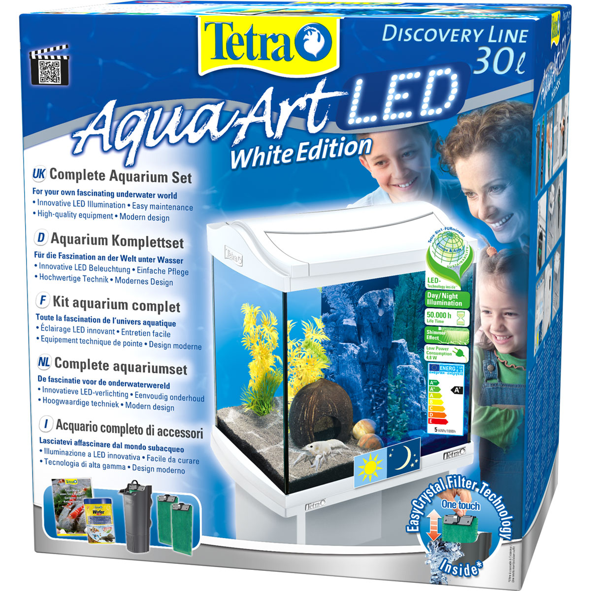 Tetra Aquarium-Komplett-Set AquaArt mit LED 30 L weiß Bild 1