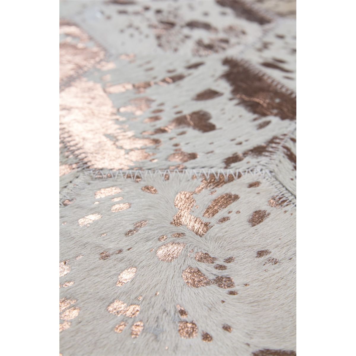 Pouf Hocker Spark 210 elfenbein chrom 45x45cm Bild 4