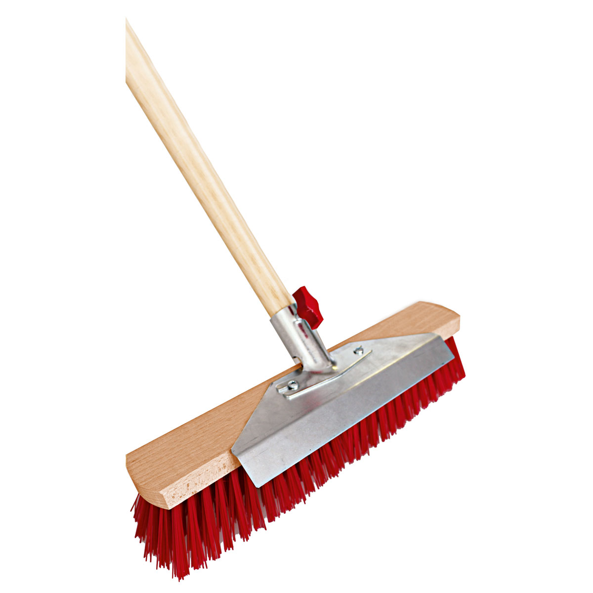 Peggy-Perfect Kratzbesen mit Schabekante und Stiel 40 cm