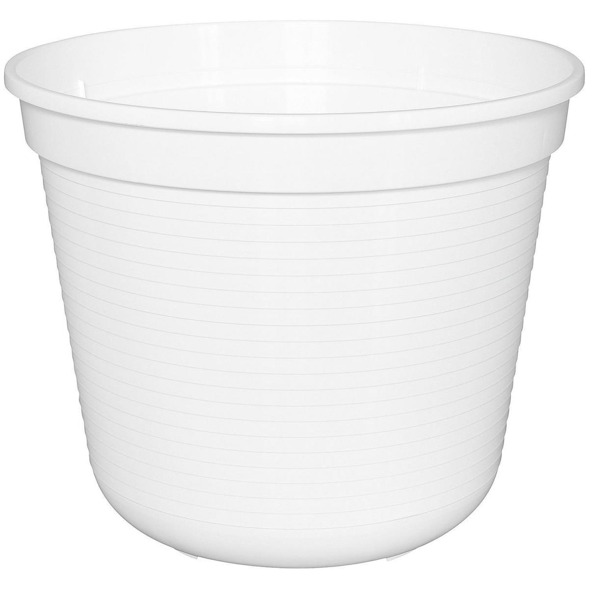 Geli Blumentopf Kunststoff 28 cm weiß