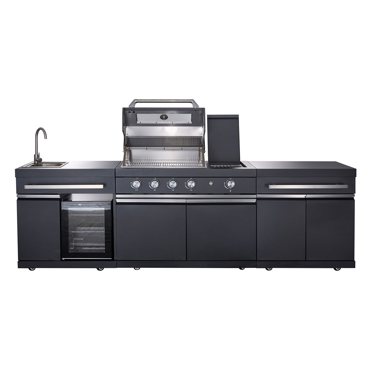 Outdoorküche KingRange 282x58x125cm Bild 2