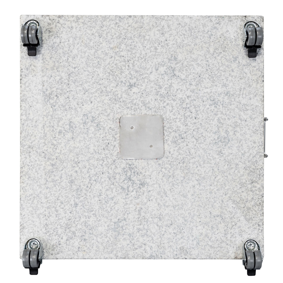 Doppler Granit Grundplatte 140 kg 80 x 80 x 8/14 cm mit 4 Rollen grau Bild 9