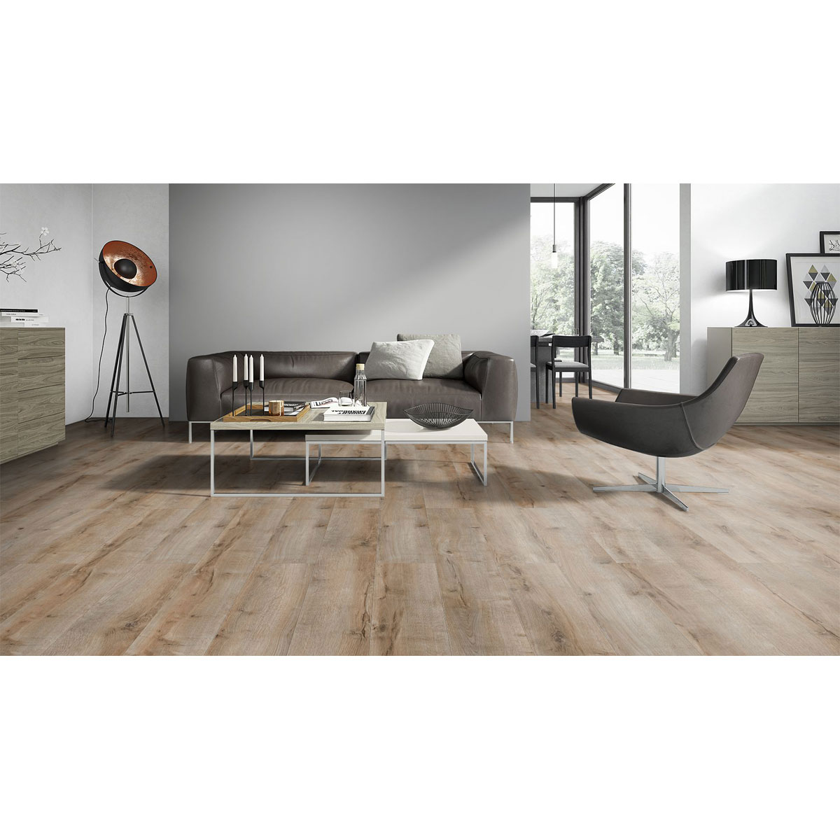 Laminat Classen WR 4V Oak beige 1285 x 192 x 8 mm NK 32 Bild 3