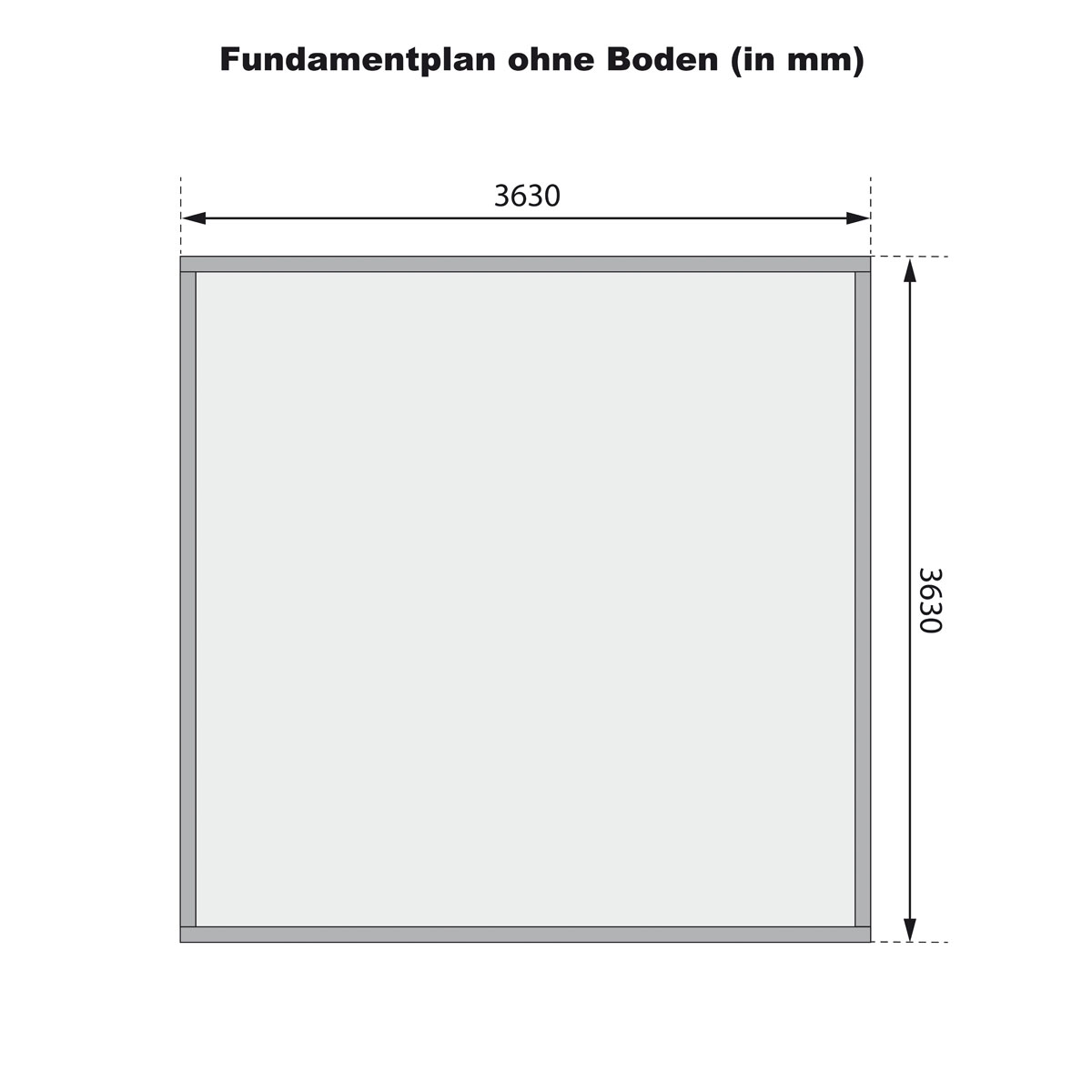Karibu  Blockbohlenhaus Radeburg 3 terragrau mit Anbaudach und Rückwand Bild 8