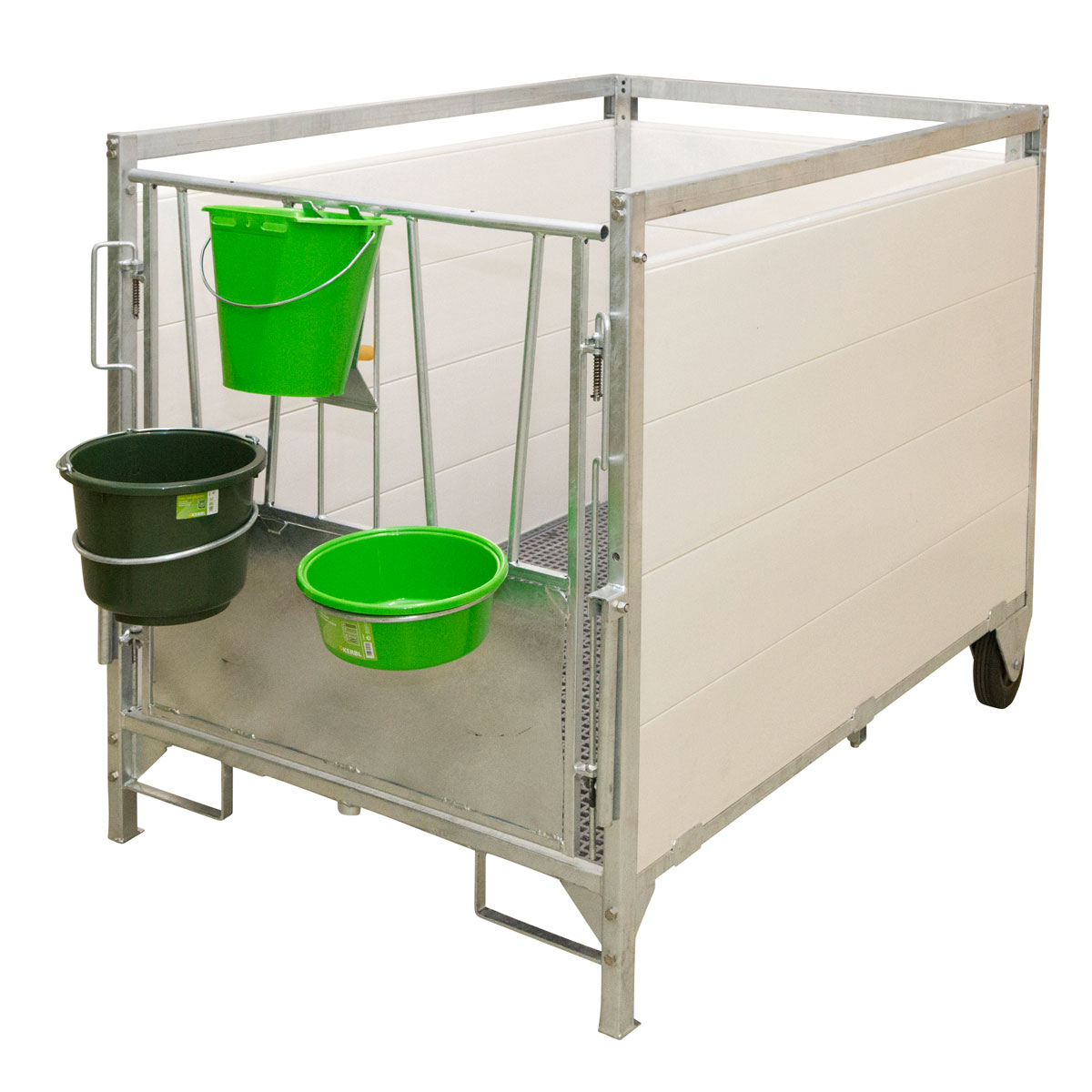 Stall- und Baueimer Durchmesser 33 cm 12 L olivgrün Bild 1